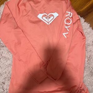 Roxy Peach Long Sleeve Top